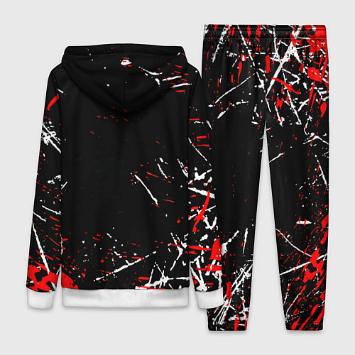 Женский костюм Doom краски штрихи / 3D-Белый – фото 2