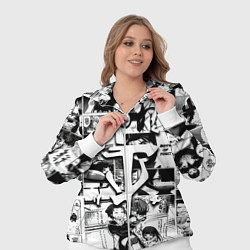 Женский 3D-костюм Doom anime black, цвет: 3D-белый — фото 2