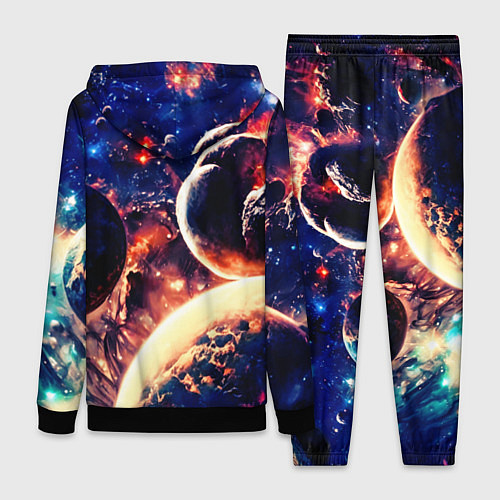 Женский костюм Фантастический космос планеты / 3D-Черный – фото 2