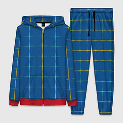 Женский костюм Color blue yellow cross