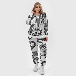Женский 3D-костюм Junji Ito Death Stranding Tomie and octopus patter, цвет: 3D-белый — фото 2