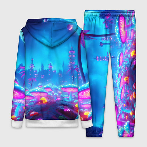 Женский костюм Бендер на сказочной неоновой грибной планете - ней / 3D-Белый – фото 2