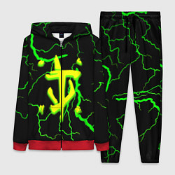 Женский 3D-костюм Doom кислотный шторм молнии, цвет: 3D-красный