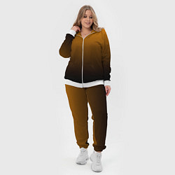 Женский 3D-костюм Orange gradient, цвет: 3D-белый — фото 2