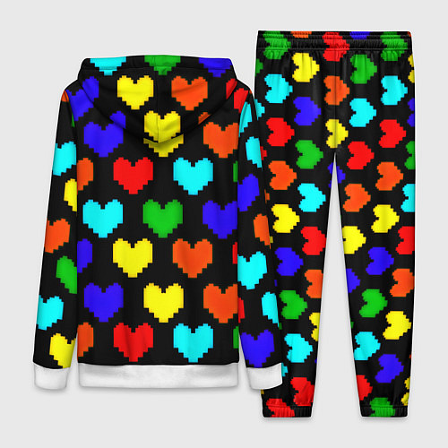 Женский костюм Doom love pixel pattern / 3D-Белый – фото 2