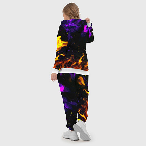 Женский костюм Doom огненный стиль / 3D-Белый – фото 5