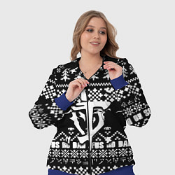 Женский 3D-костюм Doom x elders scrolls pattern, цвет: 3D-синий — фото 2