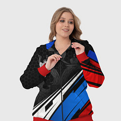 Женский 3D-костюм Федерация бокса России - триколор, цвет: 3D-красный — фото 2