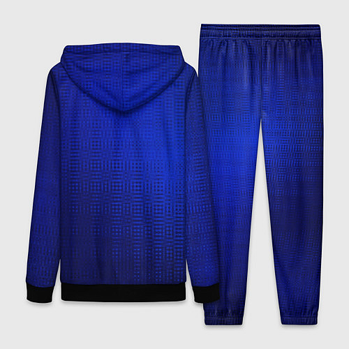 Женский костюм Синий с затемнением текстура / 3D-Черный – фото 2