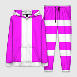 Женский 3D-костюм Color white and pink, цвет: 3D-белый
