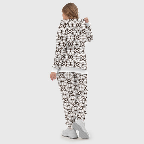 Женский костюм Абстрактные бабочки / 3D-Белый – фото 5