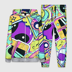 Женский 3D-костюм Пришелец, цвет: 3D-меланж