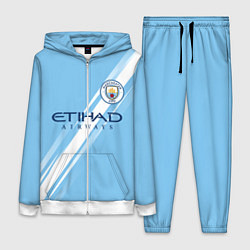 Женский 3D-костюм Манчестер Сити домашняя форма 2025 2026, цвет: 3D-белый