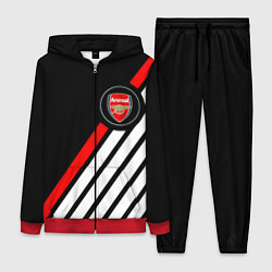 Женский 3D-костюм Арсенал геометрия полосы, цвет: 3D-красный