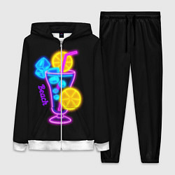 Женский 3D-костюм Night beach, цвет: 3D-белый