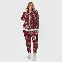 Женский 3D-костюм Красный бархат, цвет: 3D-белый — фото 2