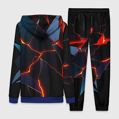 Женский костюм Plate fracturing / 3D-Синий – фото 2