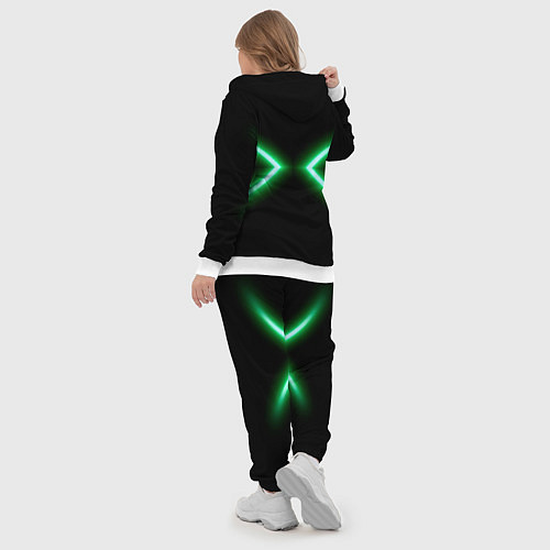 Женский костюм Neon green lines / 3D-Белый – фото 5