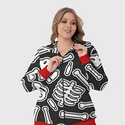 Женский 3D-костюм Черепки и костяшки, цвет: 3D-красный — фото 2