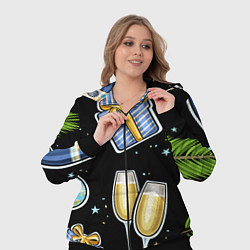 Женский 3D-костюм Новогодний вайб, цвет: 3D-черный — фото 2