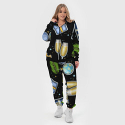 Женский 3D-костюм Новогодний вайб, цвет: 3D-черный — фото 2