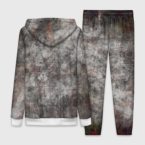 Женский костюм Абстракция - gray stone / 3D-Белый – фото 2