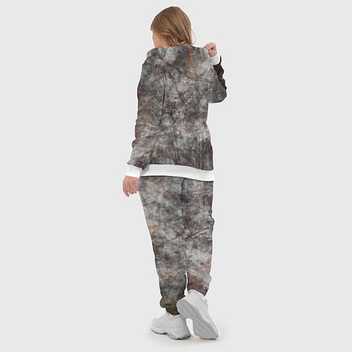 Женский костюм Абстракция - gray stone / 3D-Белый – фото 5