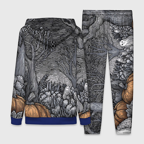 Женский костюм Осенние шалости духов / 3D-Синий – фото 2