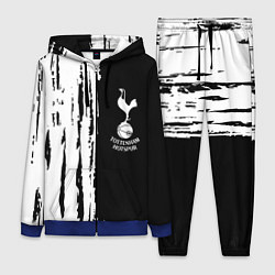Женский 3D-костюм Tottenham Hotspur белые краски, цвет: 3D-синий