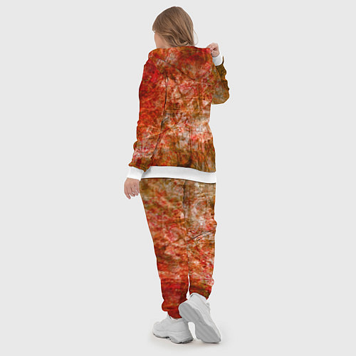 Женский костюм Абстракция - bright red / 3D-Белый – фото 5