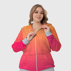 Женский 3D-костюм Color orange pink, цвет: 3D-меланж — фото 2