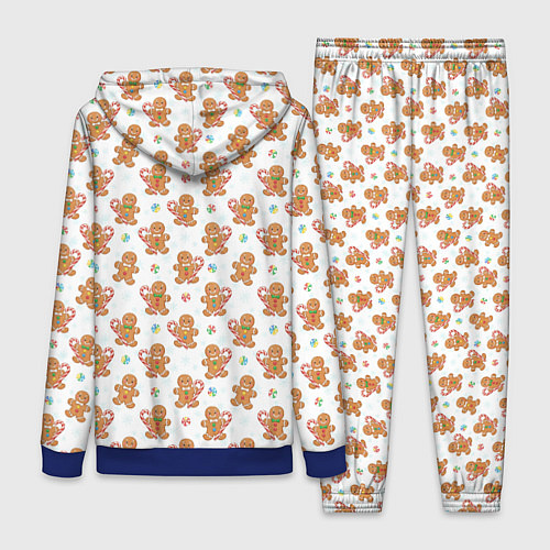 Женский костюм Имбирные человечки и карамельные трости / 3D-Синий – фото 2