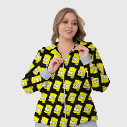 Женский 3D-костюм Барт Симпсон: узор, цвет: 3D-меланж — фото 2