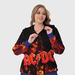 Женский 3D-костюм AC/DC Flame, цвет: 3D-синий — фото 2