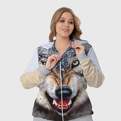 Женский 3D-костюм Взгляд волка, цвет: 3D-меланж — фото 2