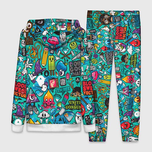 Женский костюм Стикербомбинг / 3D-Белый – фото 2