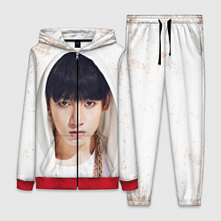 Женский 3D-костюм Jeon Jung Kook, цвет: 3D-красный