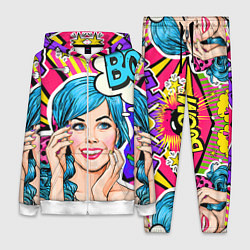 Женский 3D-костюм Pop art, цвет: 3D-белый