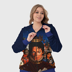 Женский 3D-костюм Michael Jackson: Pop King, цвет: 3D-синий — фото 2