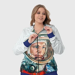 Женский 3D-костюм Гагарин в полете, цвет: 3D-синий — фото 2