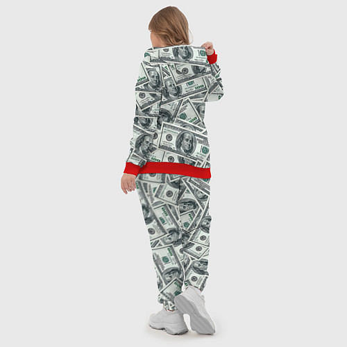 Женский костюм Банкноты / 3D-Красный – фото 5