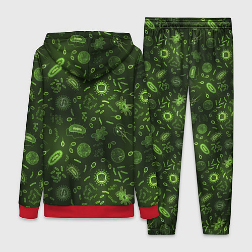 Женский костюм Микробы / 3D-Красный – фото 2