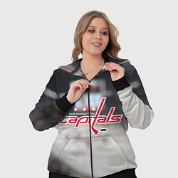 Женский 3D-костюм Washington Capitals, цвет: 3D-черный — фото 2