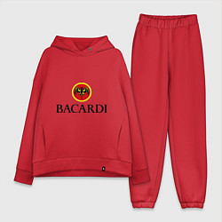 Женский костюм оверсайз Bacardi, цвет: красный