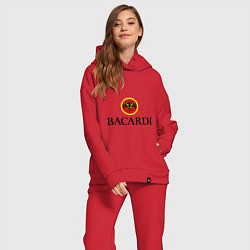 Женский костюм оверсайз Bacardi, цвет: красный — фото 2
