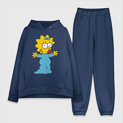 Женский костюм оверсайз Maggie Simpson, цвет: тёмно-синий