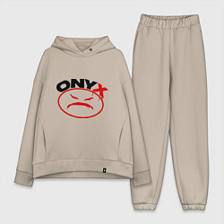Женский костюм оверсайз Onyx, цвет: миндальный