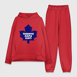 Женский костюм оверсайз Toronto Maple Leafs, цвет: красный