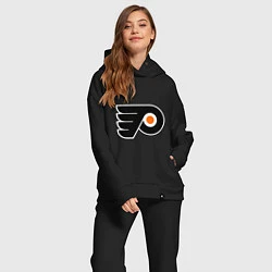 Женский костюм оверсайз Philadelphia Flyers, цвет: черный — фото 2