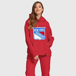 Женский костюм оверсайз New York Rangers, цвет: красный — фото 2
